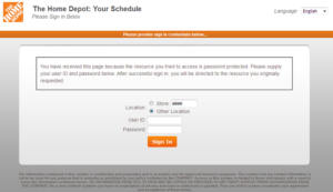 Mythdr MyTHDHR Schedule Login - Home Depot Schedule - www.Mythdhr.com